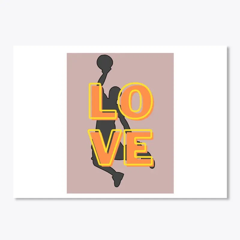 Basket ball love T-Shirt Print Designs