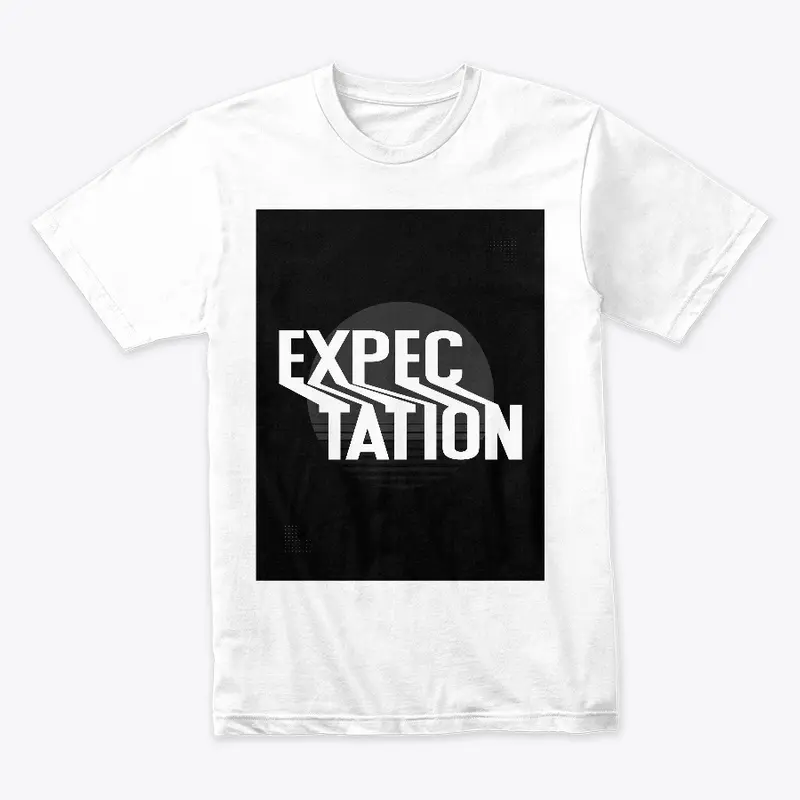 Black White Simple Typography T-Shirt