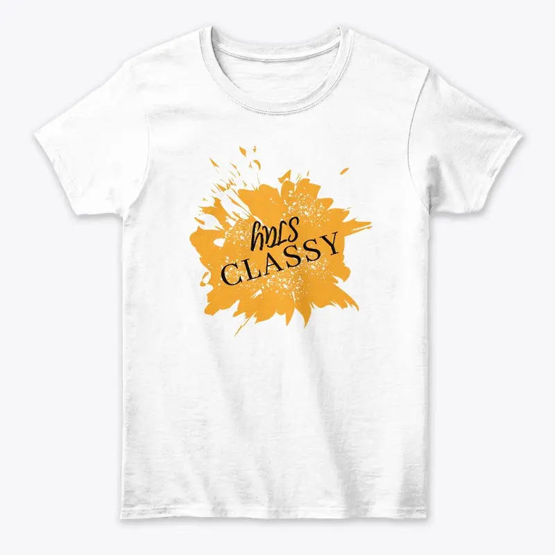 sTAY cLASSY wHITE T-sHIRT DESIGN