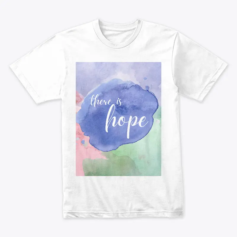 Pink Purple Green Pastel Watercolor tee