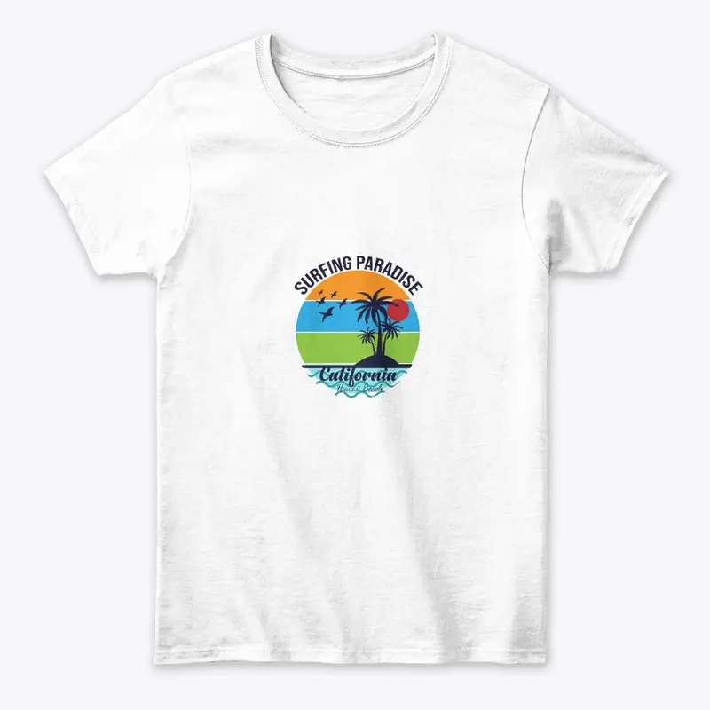 surfing paradise beach T-Shirt