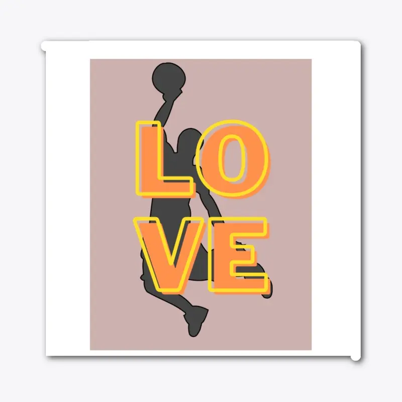 Basket ball love T-Shirt Print Designs