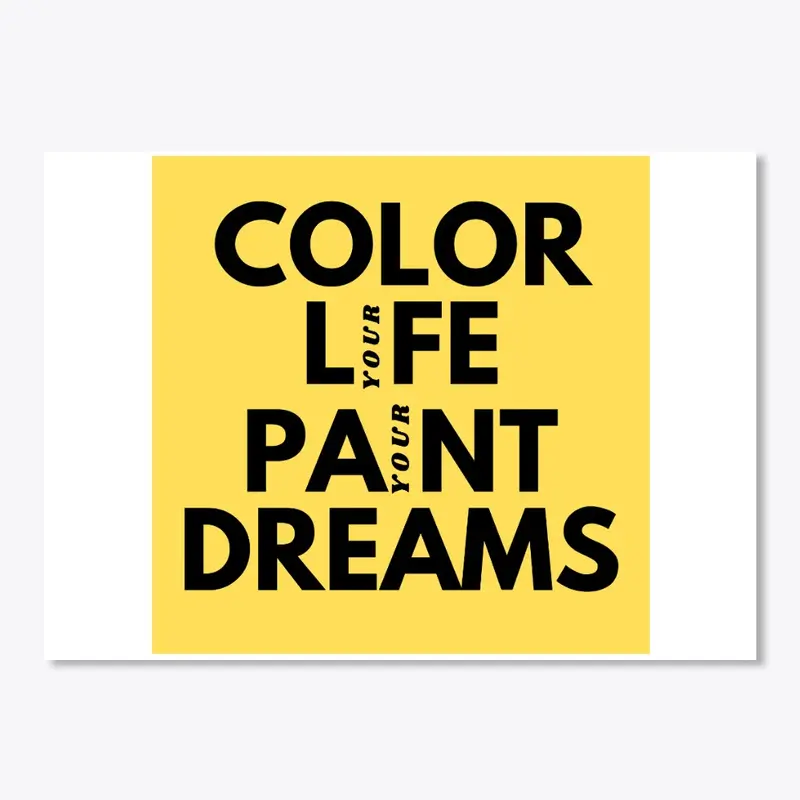 COLOR LIFE PAINT DREAM WHITE T-SHIRT