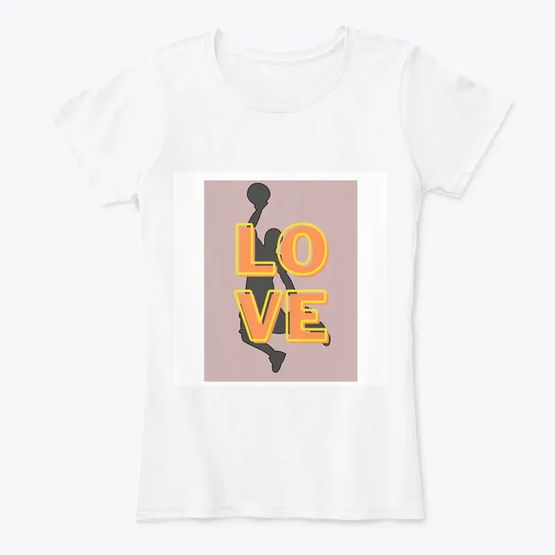 Basket ball love T-Shirt Print Designs