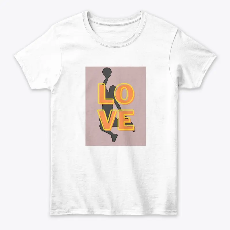 Basket ball love T-Shirt Print Designs