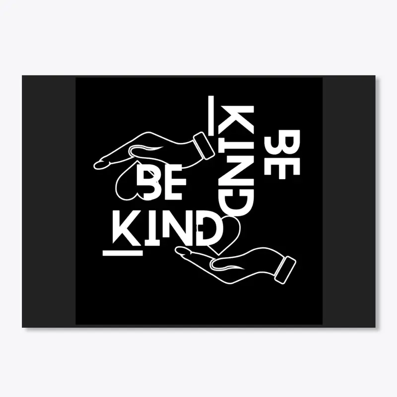 BE kIND BLACK T-SHIRT