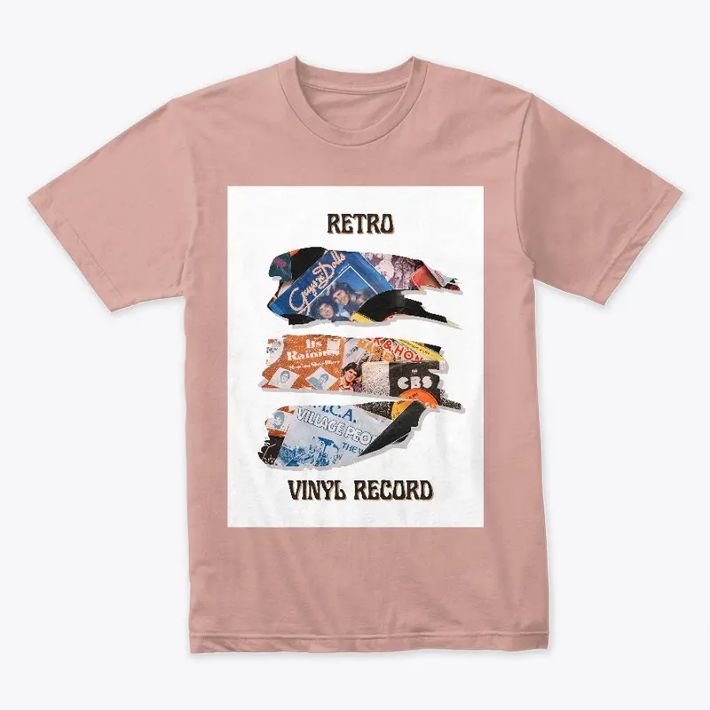 Orange Black and Blue Retro T-Shirt