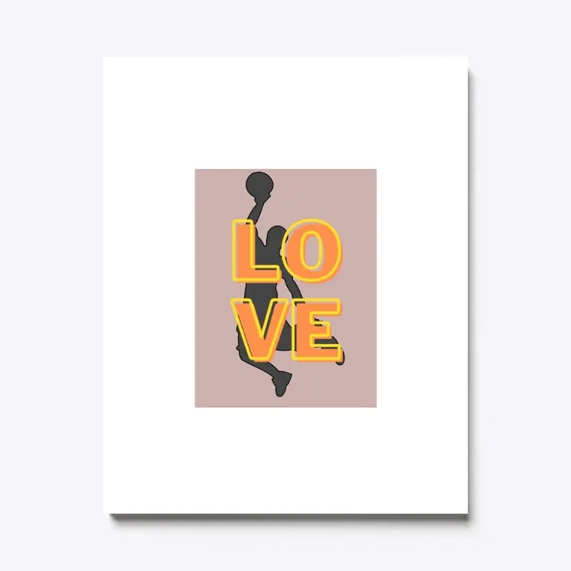 Basket ball love T-Shirt Print Designs