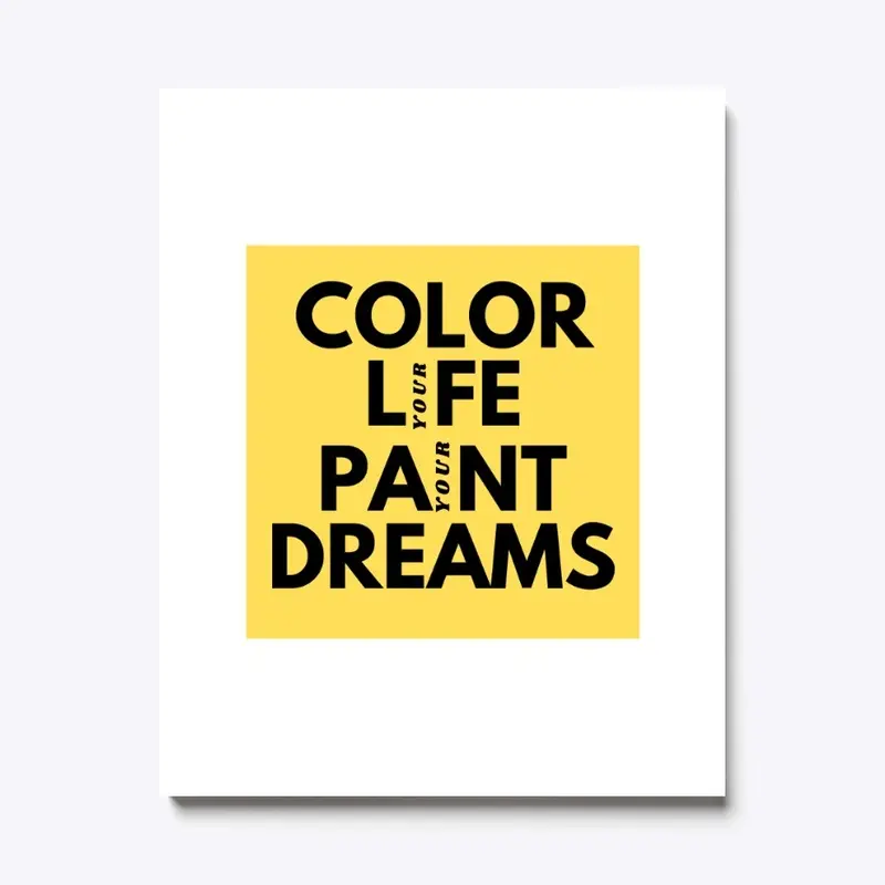 COLOR LIFE PAINT DREAM WHITE T-SHIRT