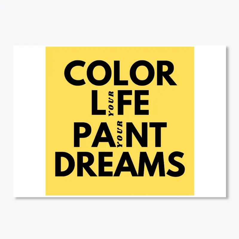 COLOR LIFE PAINT DREAM WHITE T-SHIRT