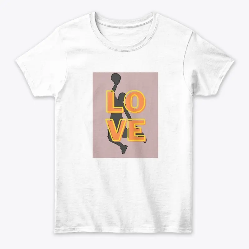 Basket ball love T-Shirt Print Designs